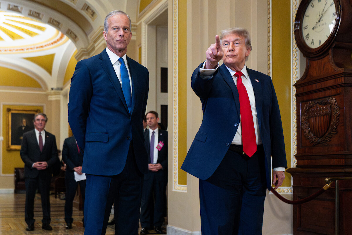 Which direction is Trump’s job approval rating headed?