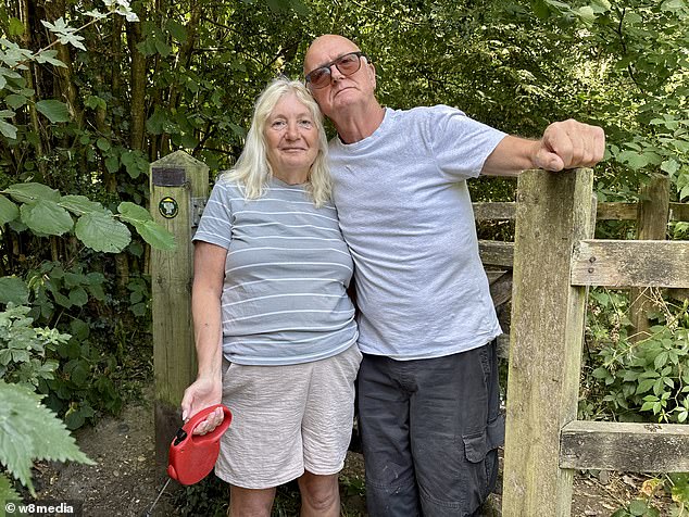Tony and Jane Spicer, pictured, moved to Sarratt 10 years ago from nearby King's Langley to enjoy the 'fresh air and small village feel' but now think the area will be 'ruined'