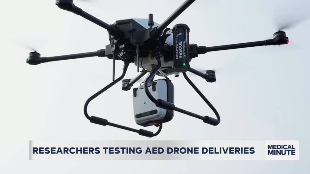 Researchers testing life-saving drone deliveries