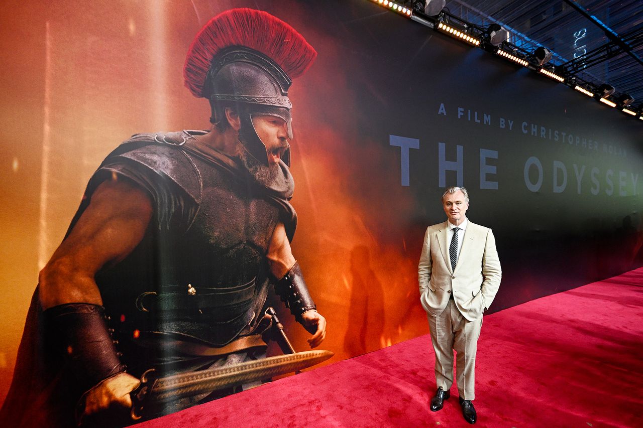 Christopher Nolan at 'The Odyssey' premiere in Mumbai, India in July 2026