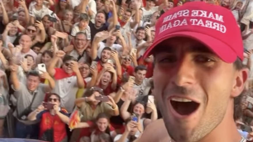 World Cup winner shows off controversial rebrand of Trump’s slogan