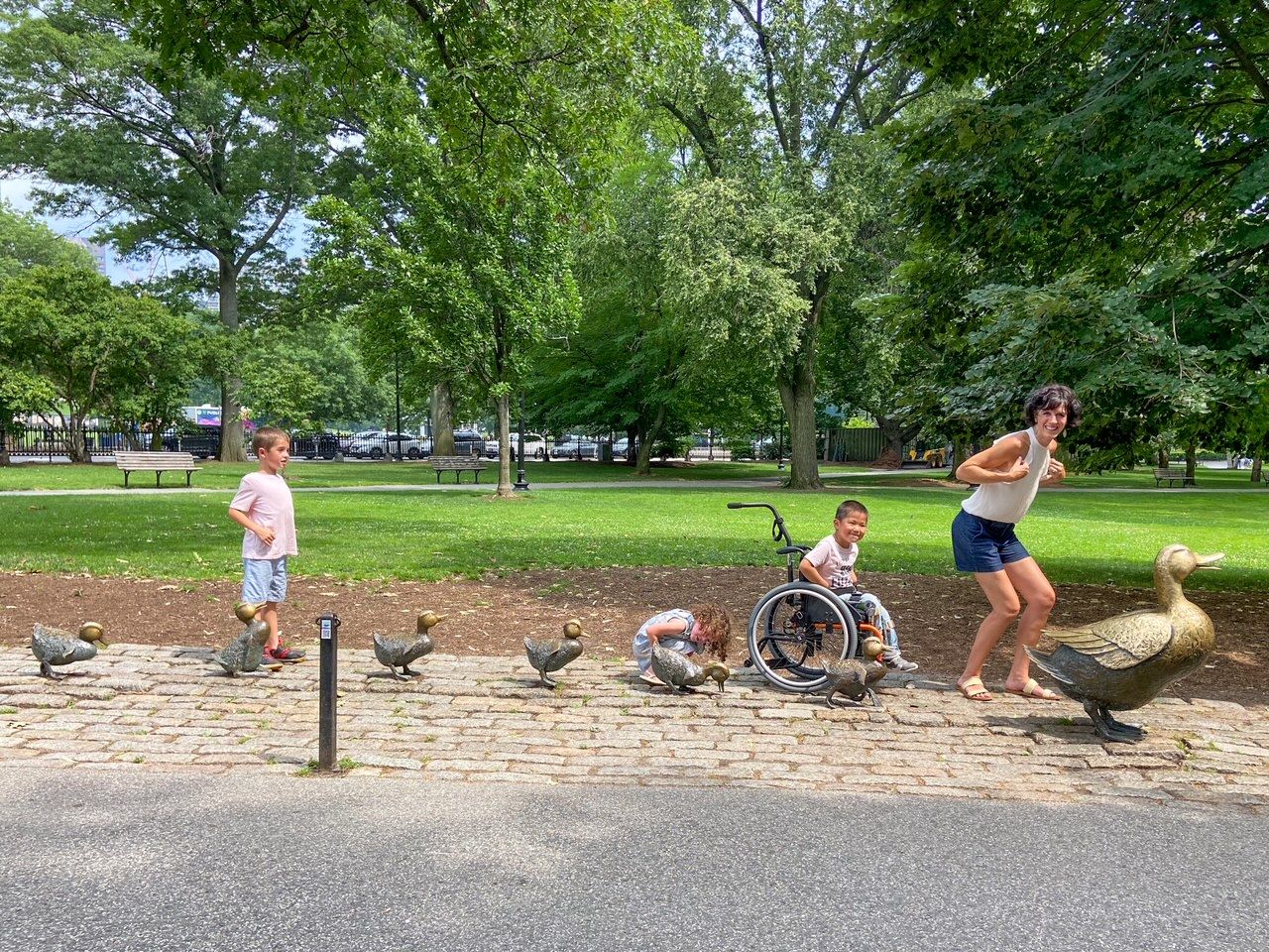 The Public Garden's Make Way for Ducklings statues nod to Robert McCloskey's classic children's book set around the bird sanctuary in the park's lagoon.
