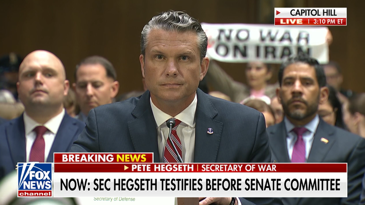 Pete Hegseth's Iran War Testimony Interrupted by Protesters