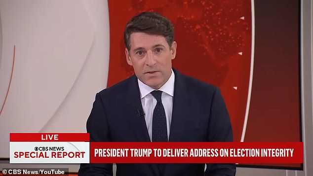 CBS News abandoned plans to not air Donald Trump's primetime address to the nation about the 2020 Presidential Election at the eleventh hour, network sources told Status