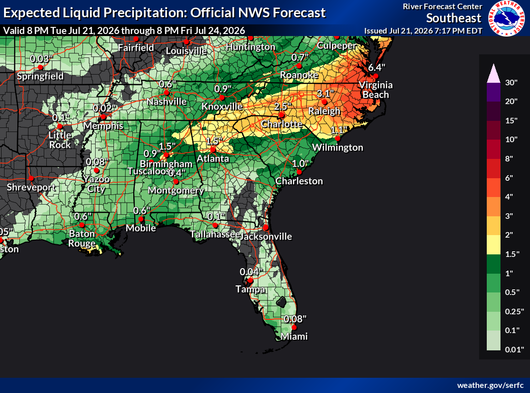 Flash flooding threatens Mid-Atlantic, heat scorches many states