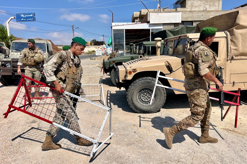 Lebanon deploys army in southern Lebanon's 'pilot zones', Srifa - 21 Jul 2026