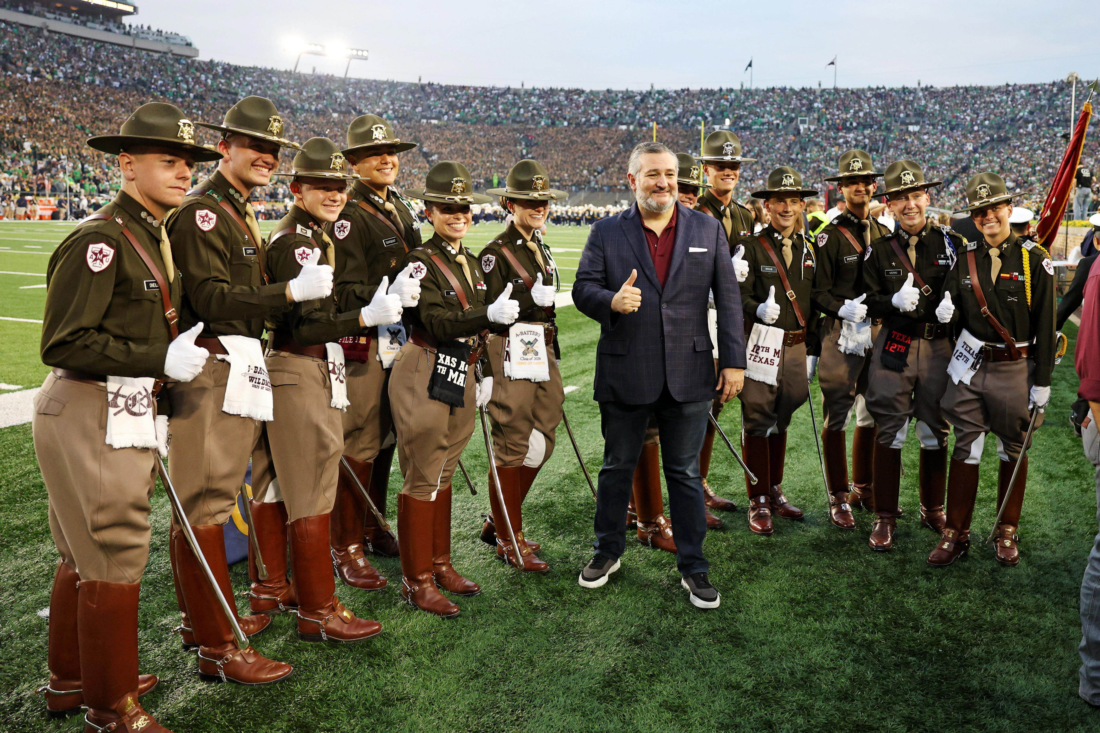 US Senator Ted Cruz vs. the Texas Longhorns, Texas A&M Aggies