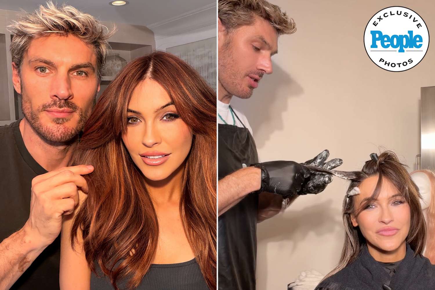 Chris Appleton debuts ‘whiskey copper’ hair color transformation on Chrishell Stause — just in time for her birthday (exclusive)