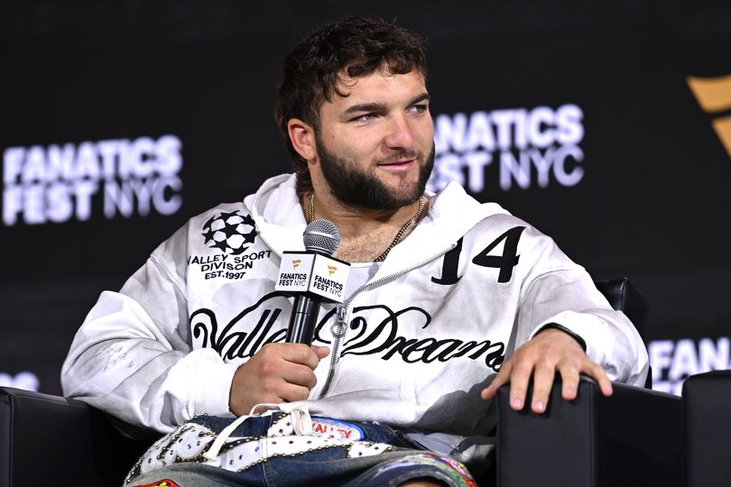Cam Skattebo discusses elephant in the room after backflip goes horribly wrong
