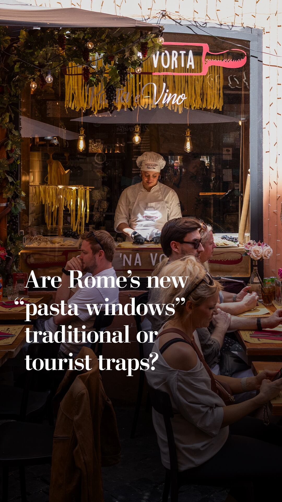 Are Rome's new pasta windows traditional or tourist traps?