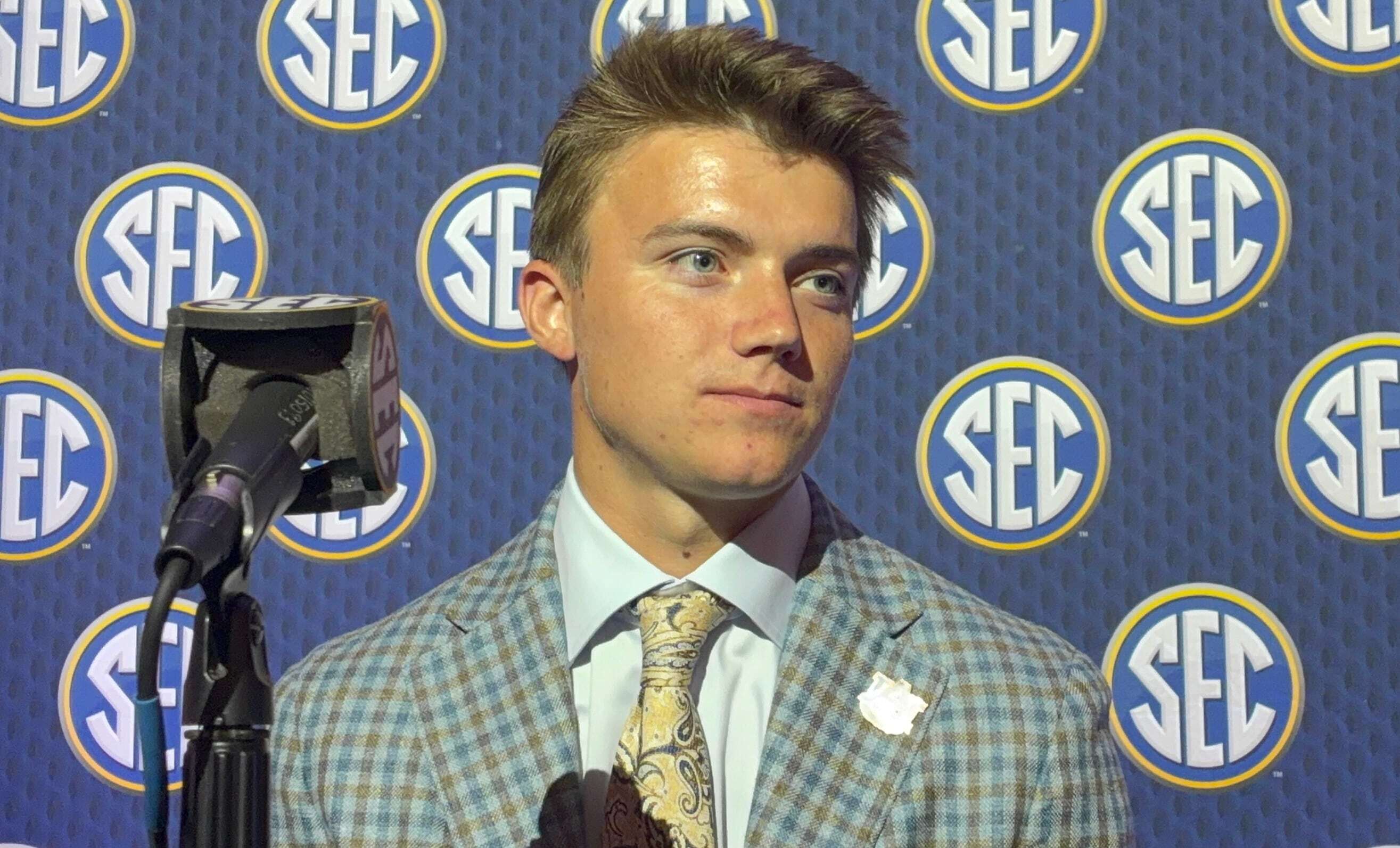 Why Auburn coach Alex Golesh chose to bring his kicker to SEC Media Days