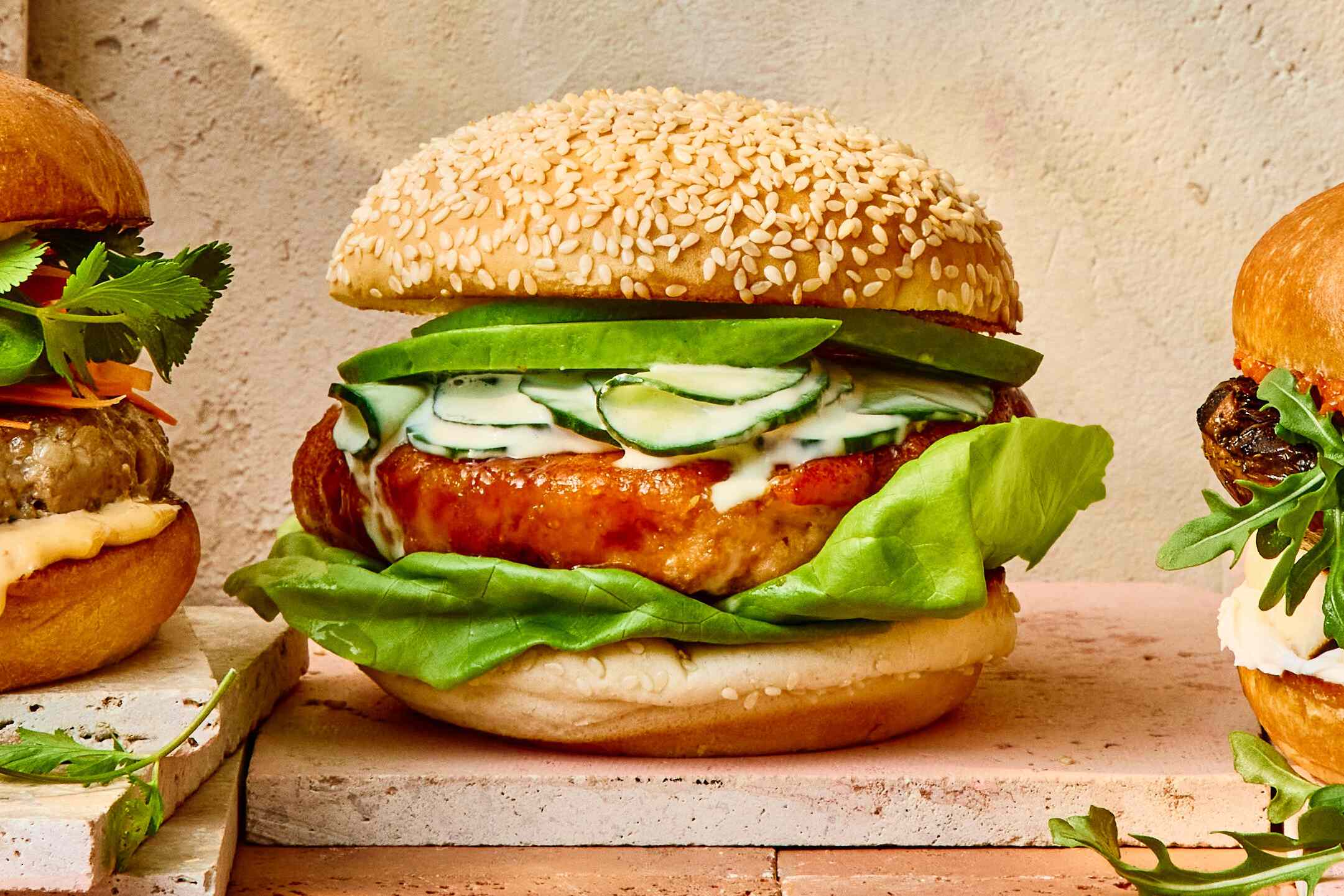 These sweet-and-savory glazed salmon burgers are a summer grilling must