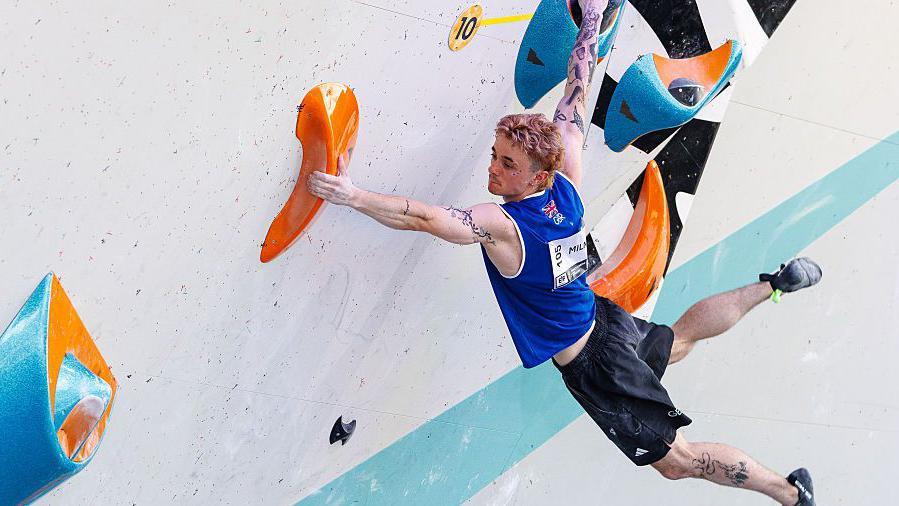 Scotland's Max Milne is the new European boulder champion