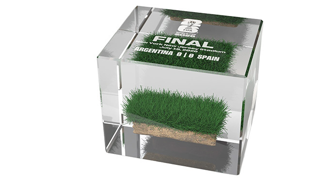 Photograph: Courtesy of FIFAWorld Cup turf, for sale.