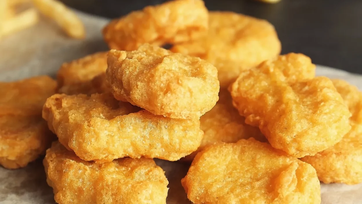 Tasty fried nuggets.