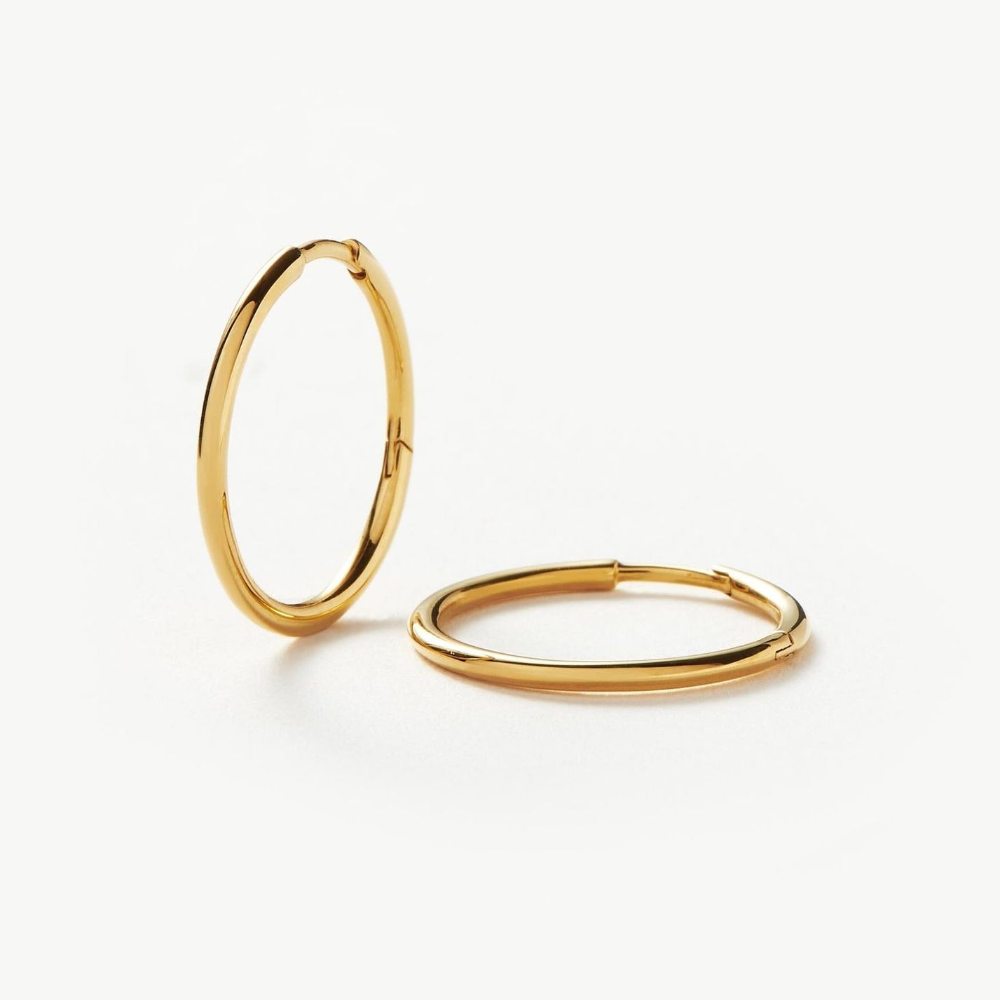 Classic Small Hoop Earrings | 18ct Gold Plated - 18ct Gold Vermeil