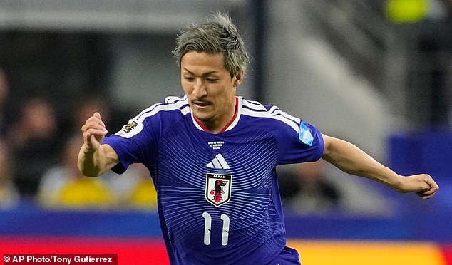 Daizen Maeda played a big role for Japan at the World Cup this summer