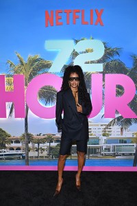 Teyana Taylor wears Saint Laurent at the Netflix's