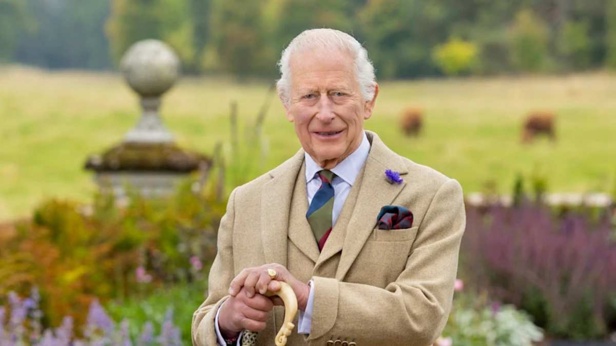 A new portrait of King Charles III, taken by photographer Millie Pilkington. (Image Source: Buckingham Palace)
