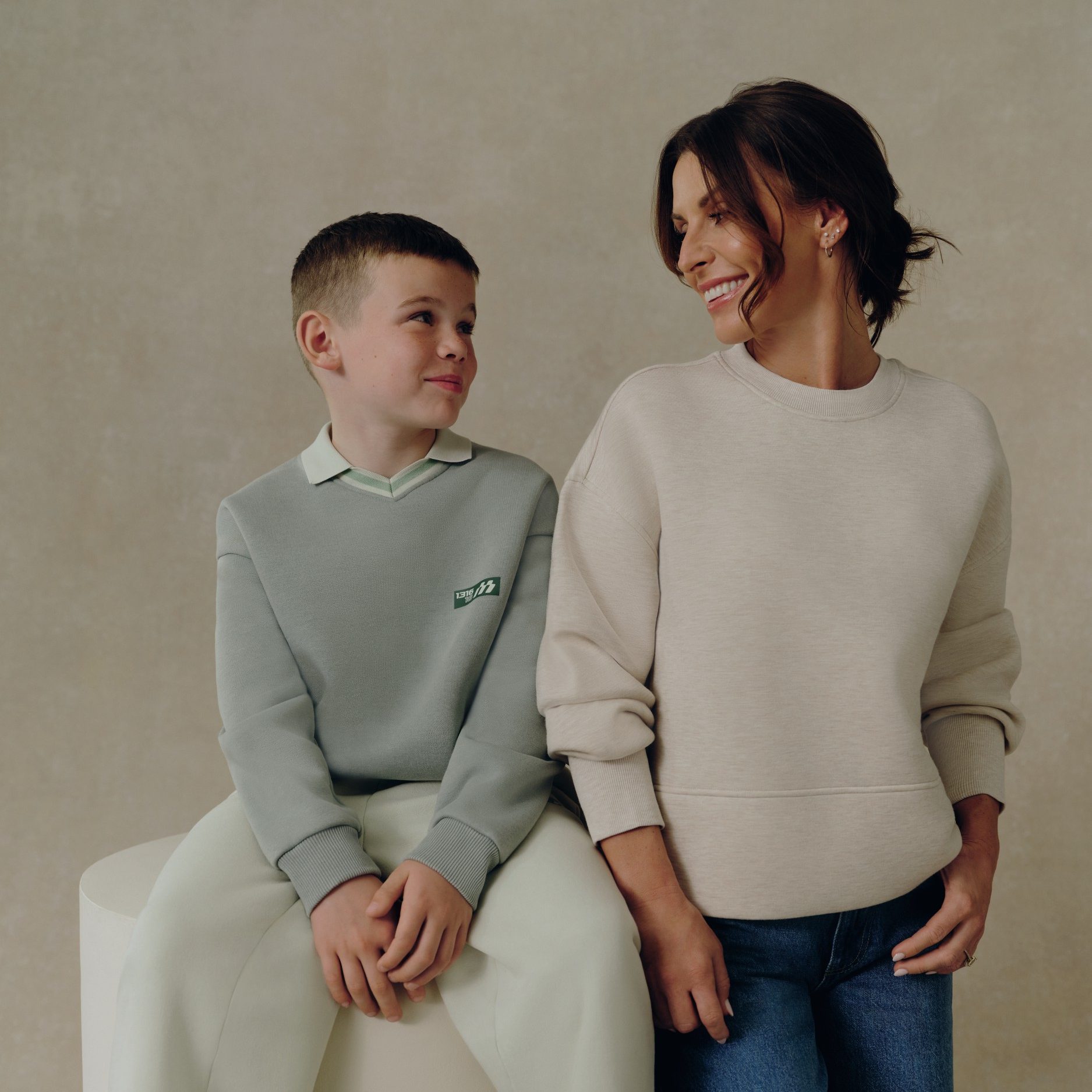 Coleen Rooney with son Cass for Primark
