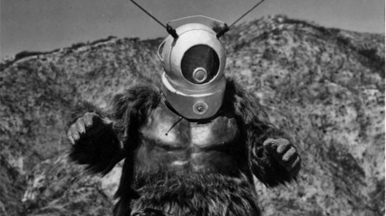 Ro-Man in the wilderness in Robot Monster