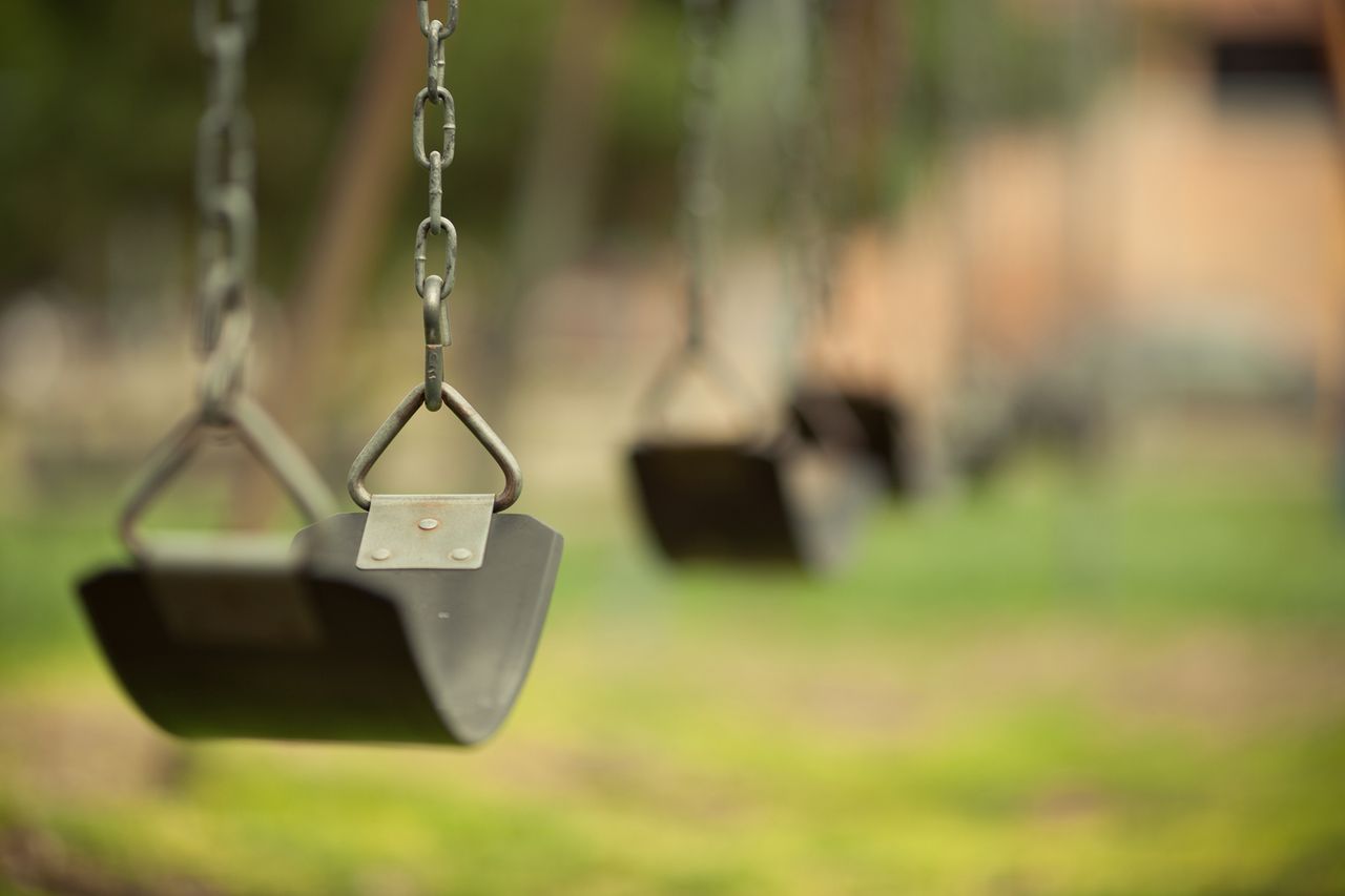 STOCK Late summer and the swings are all abandoned for the indoor comforts and cool air