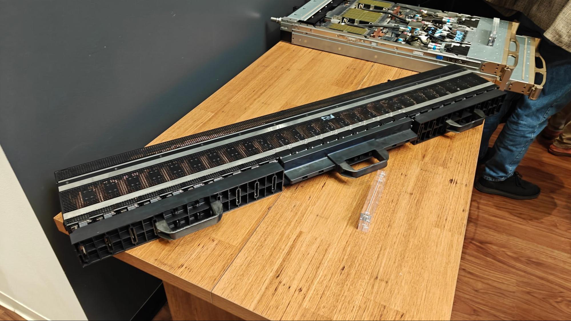 The NVLink Switches in the NVL72 tray