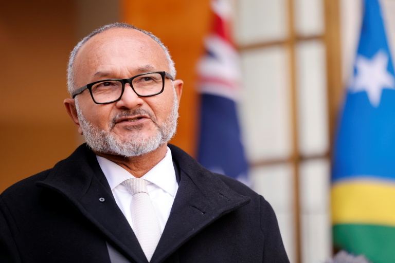Solomon Islands Prime Minister Matthew Wale is visiting Washington and Tokyo