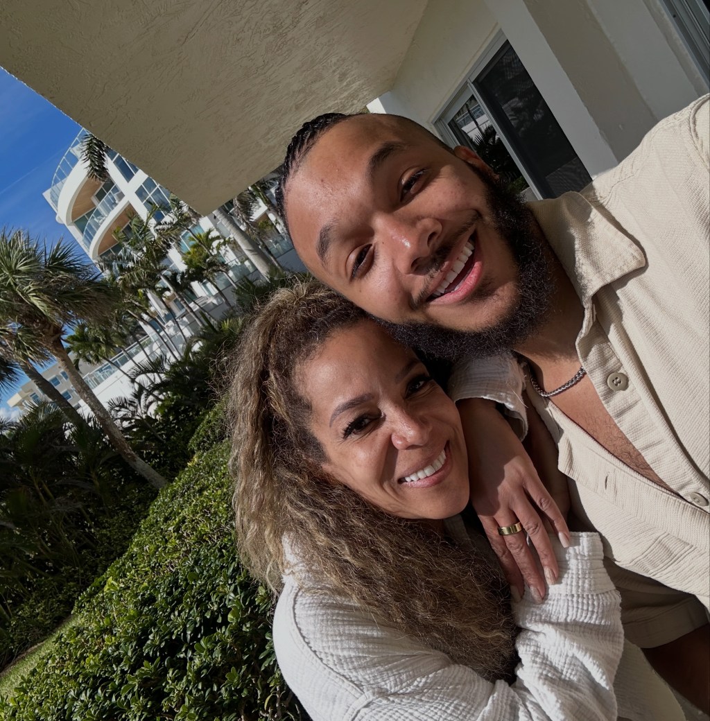 Sunny Hostin and her son Gabriel
