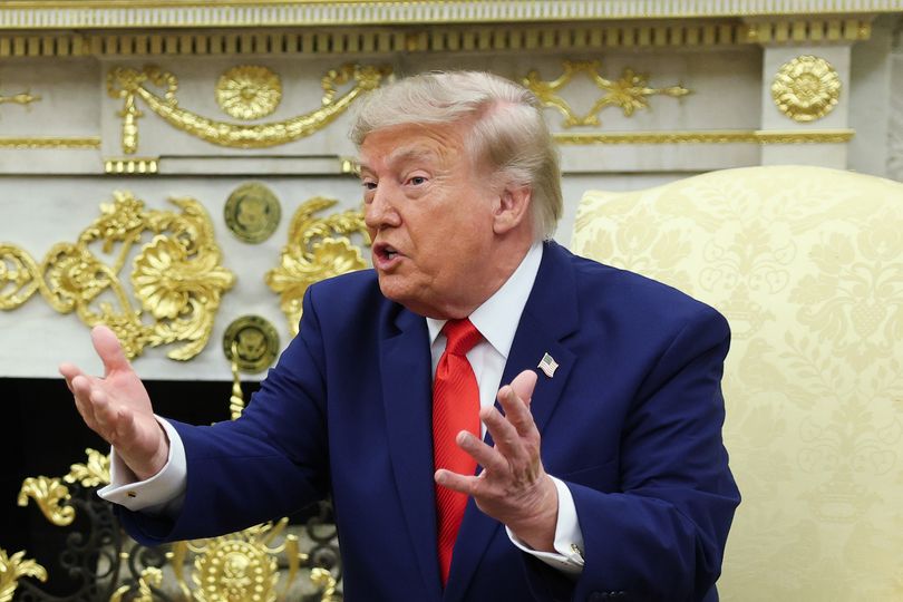Donald Trump lashed out at a reporter duing his meeting with the Lebanese president