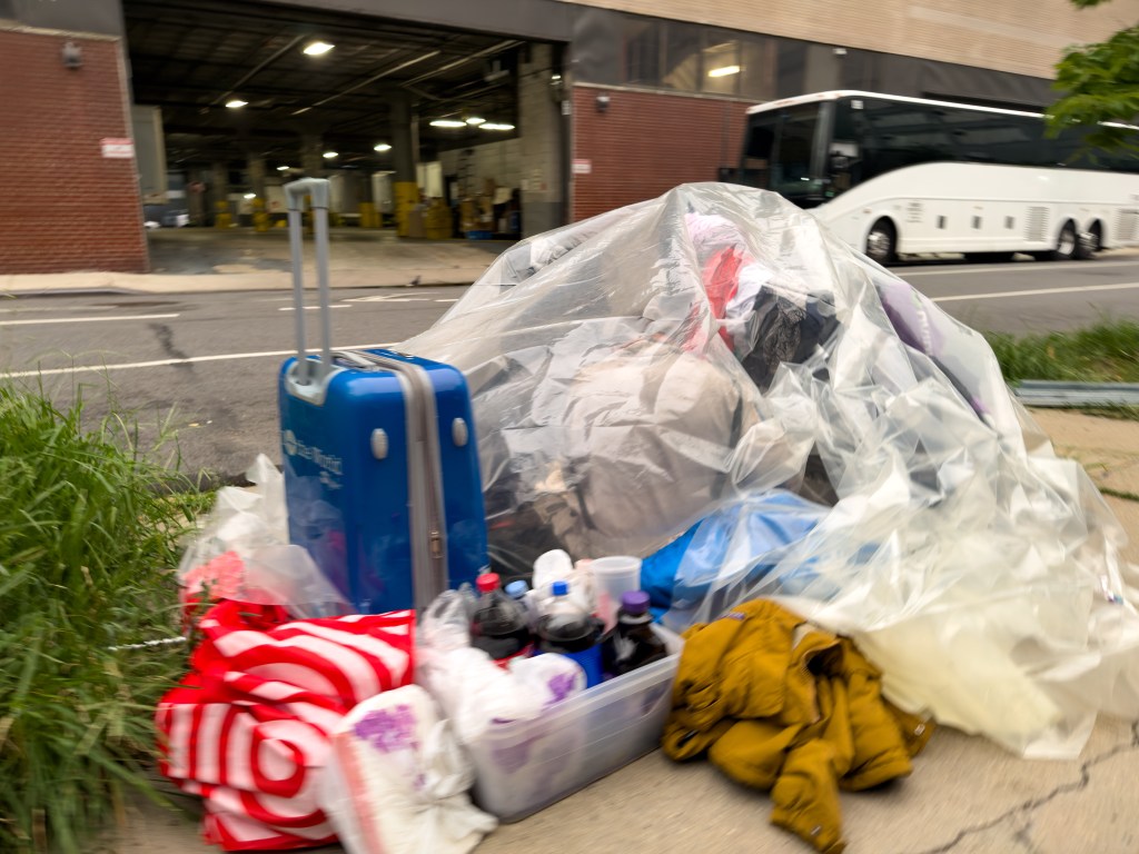Homeless Encampment Near Intrepid Museum on Manhattans West Side