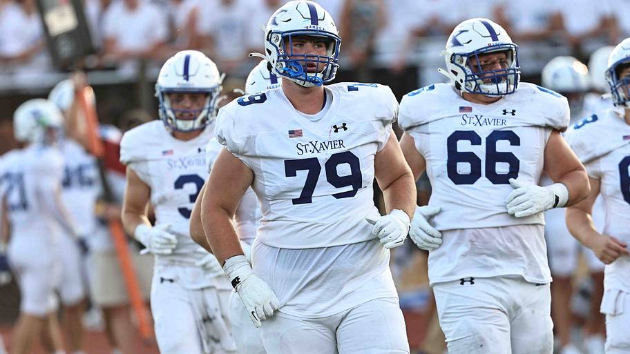 St. Xavier offensive lineman Tucker Kattus (79) is now in his second season with the Clemson Tigers and looks to break out.