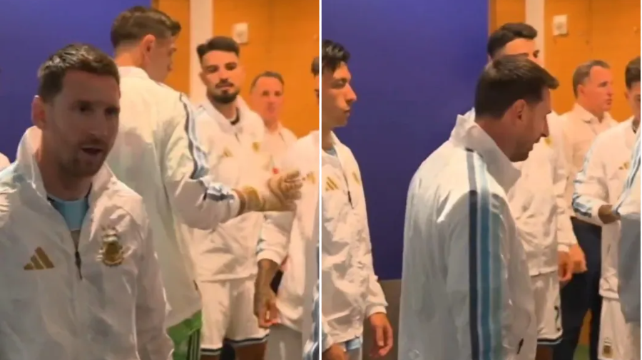Lionel Messi and Argentina squad
