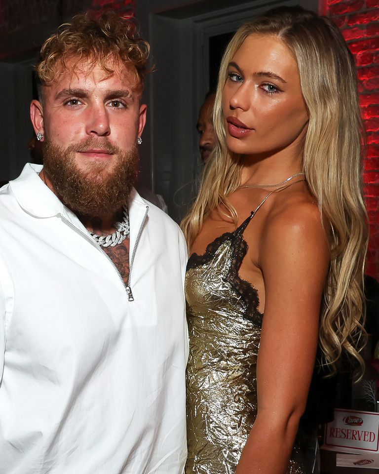 Jake Paul and Jutta Leerdam attend as Todd Graves, owner and founder of Raising Cane's, hosts a celebrity party at Zero Bond on July 18, 2026 in New York City