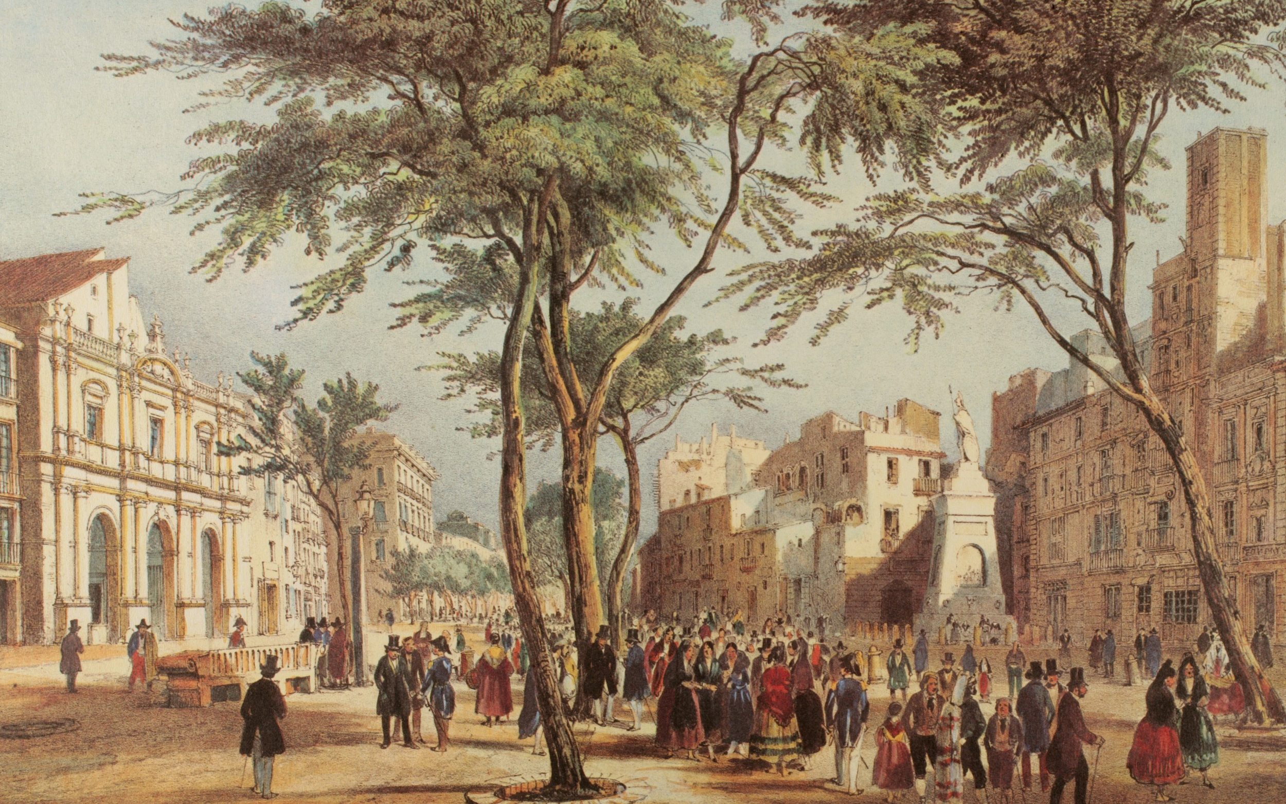 Las Ramblas: already bustling by the 19th century