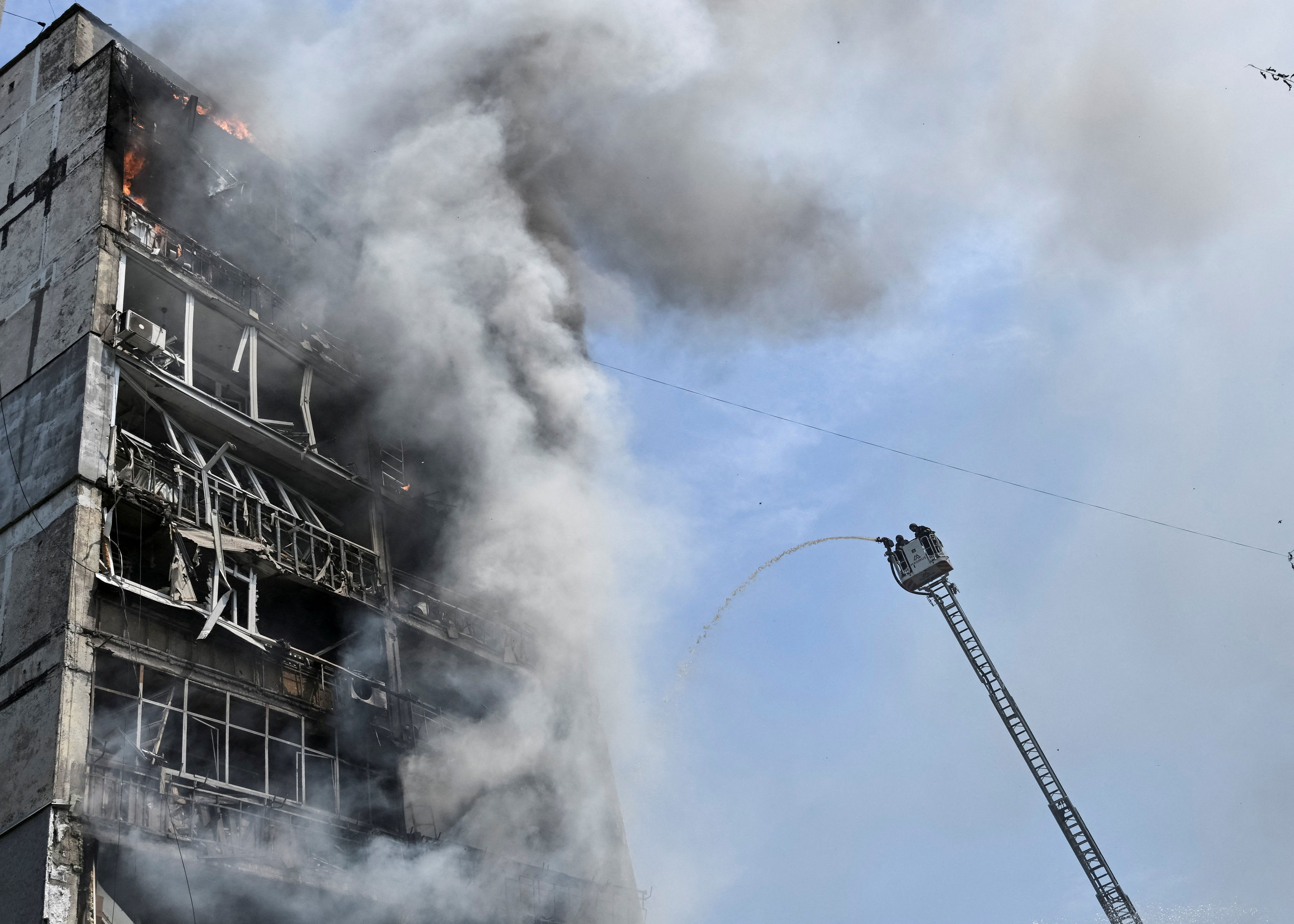At least three were killed in the attack (Reuters)
