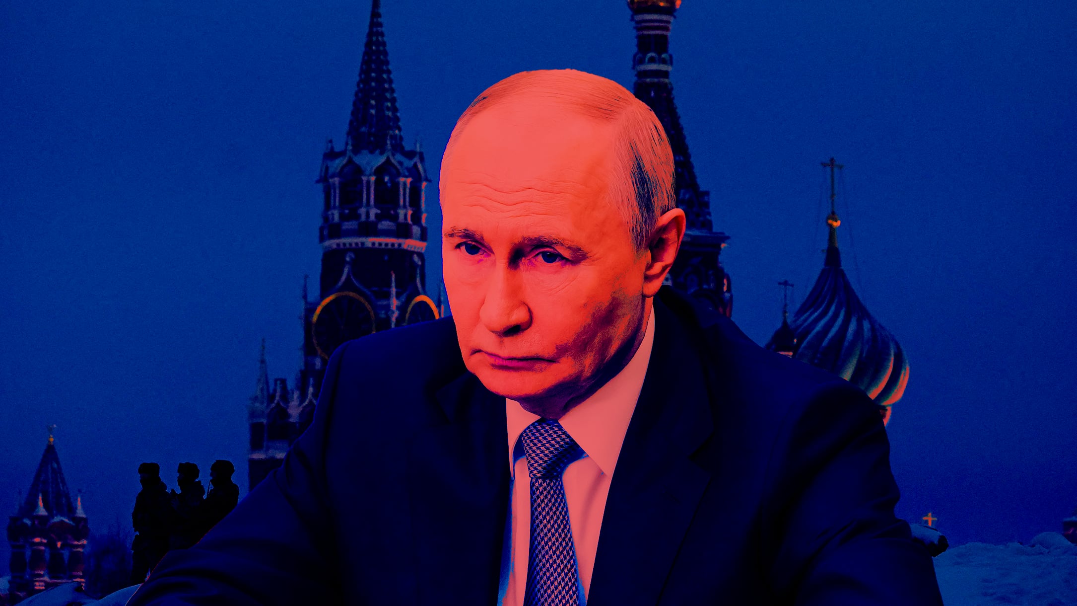 Putin's popularity at home has suffered a series of setbacks. / Photo Illustration by Eric Faison/The Daily Beast/Getty