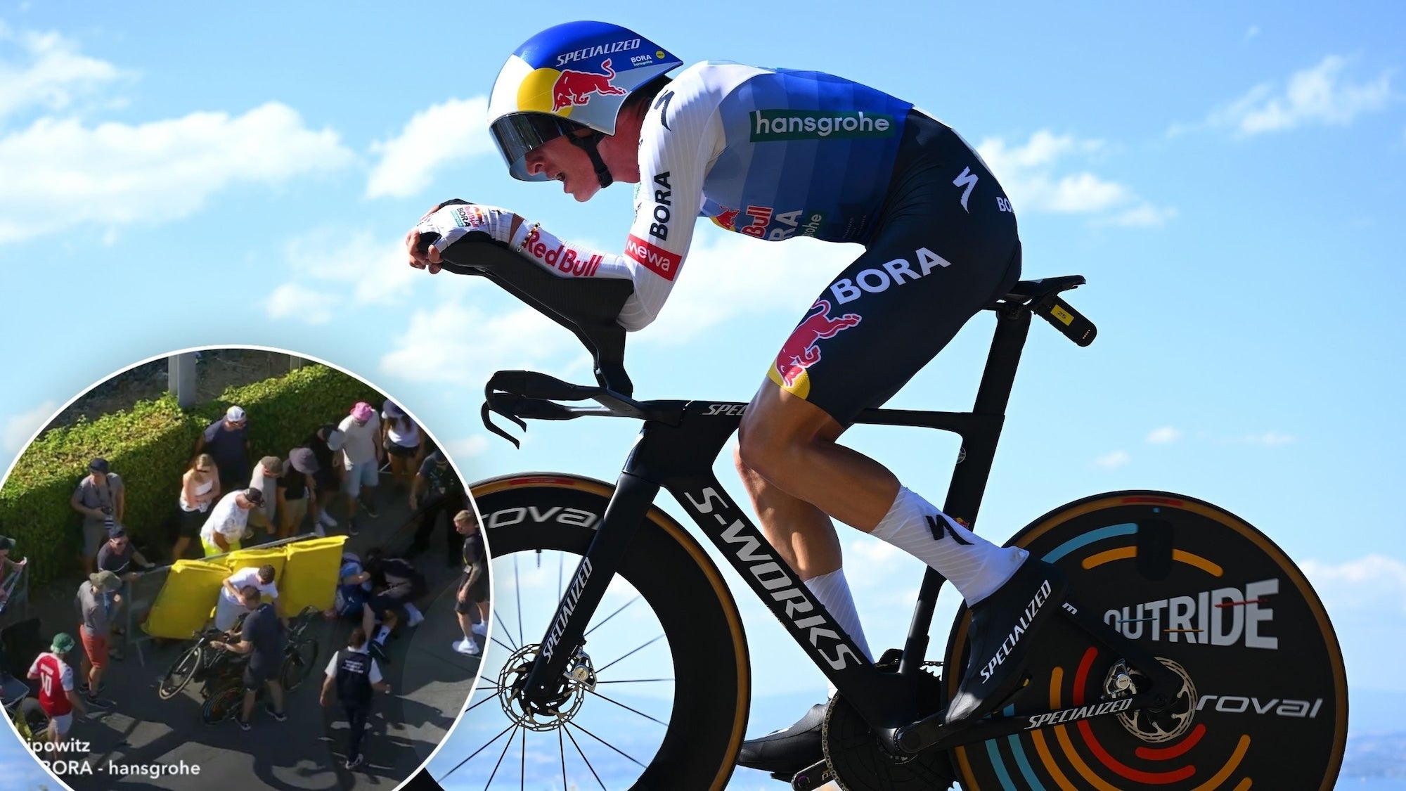 Florian Lipowitz out of 2026 Tour de France after high-speed crash on stage 16 time trial