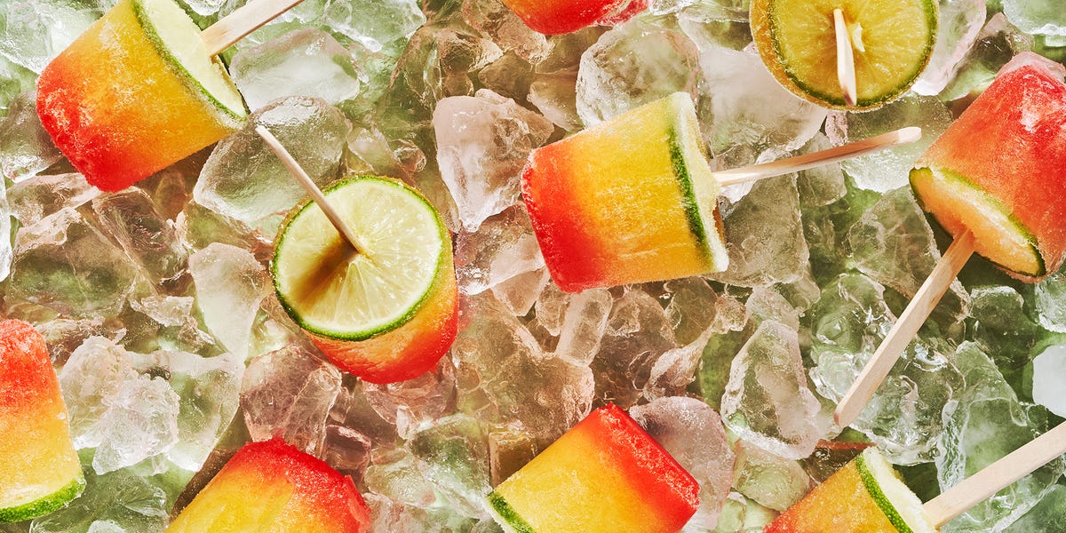 My tequila sunrise pops are the only way I'm cooling off this summer