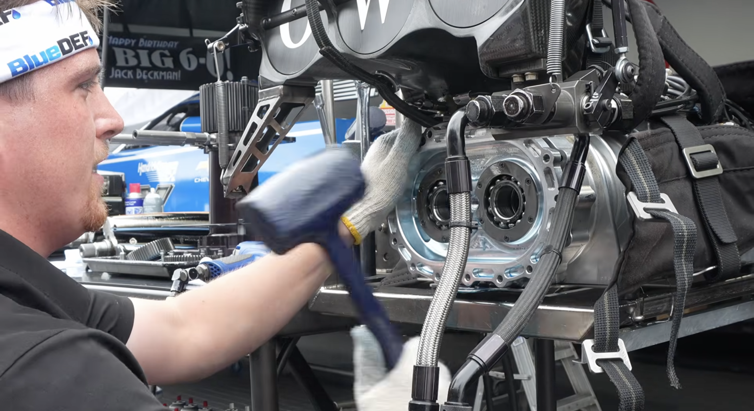 Watch as this NHRA supercharger gets rebuilt between rounds