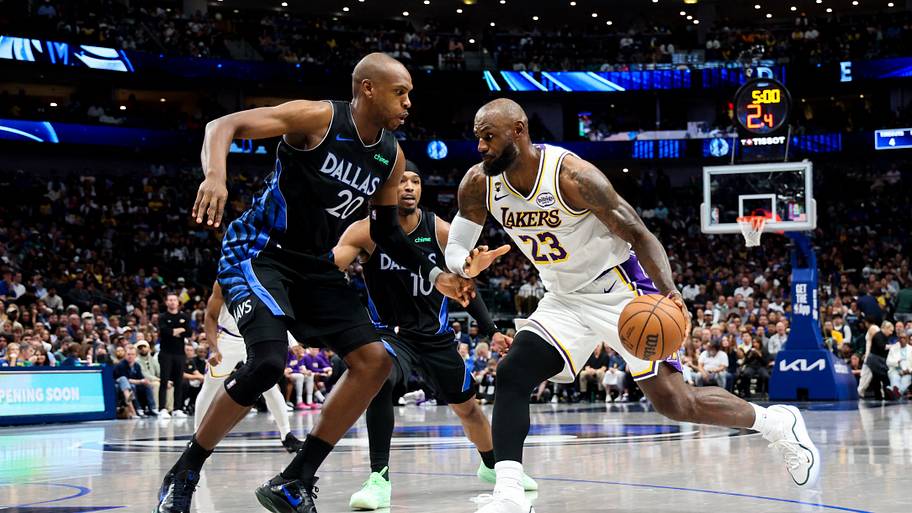 Former Los Angeles Lakers Forward LeBron James and Washington Wizards Forward Khris Middleton