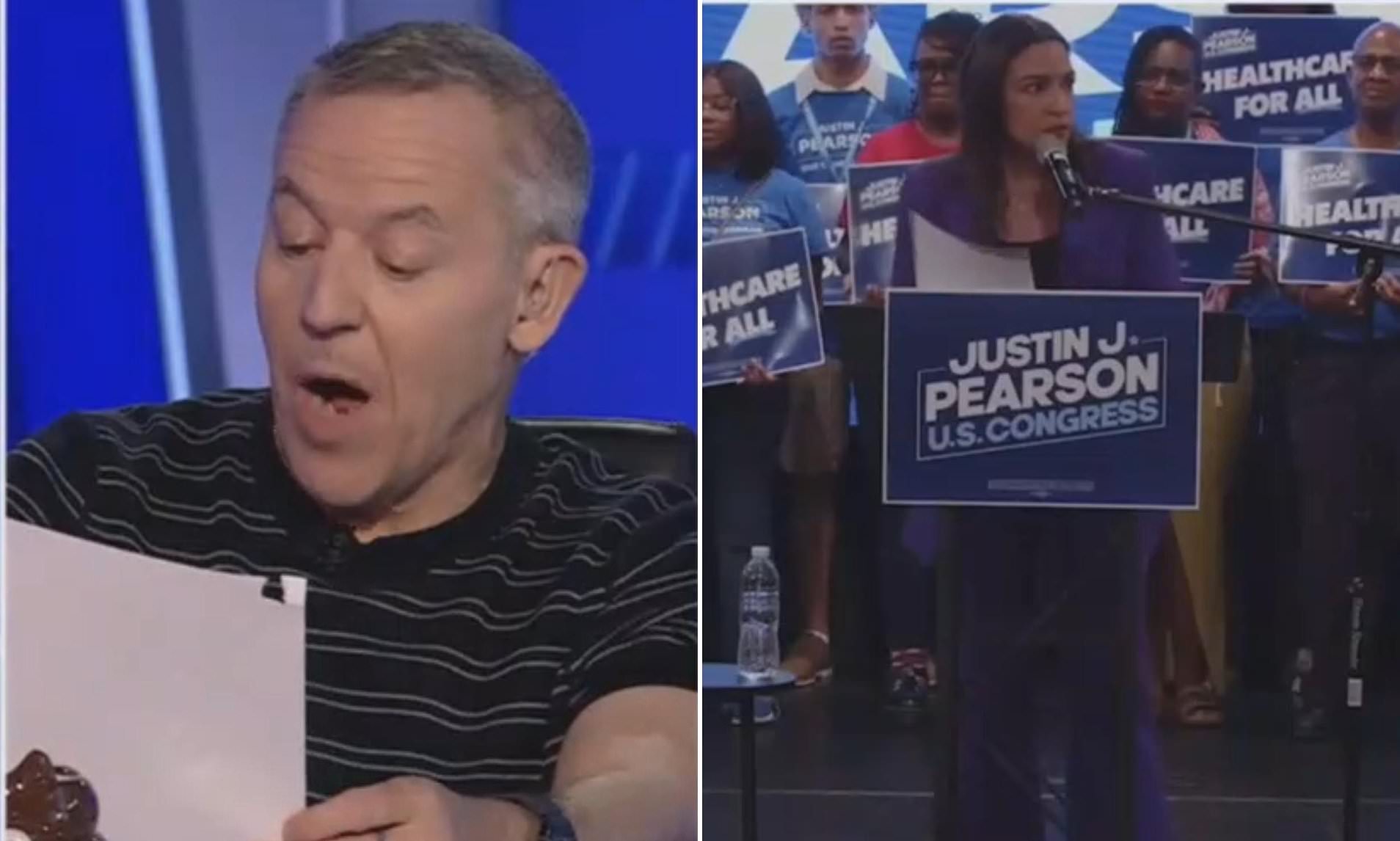 Greg Gutfeld triggers awkward silence on Fox News after joke about AOC