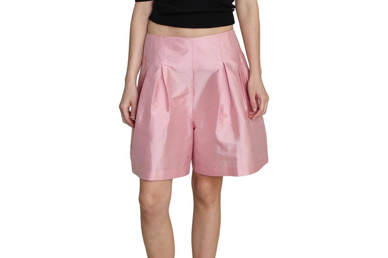 Chan Luu Techno Taffeta Long Shorts