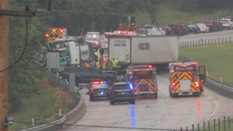 SUV driver killed in crash after tractor-trailer crosses median on I-279, police say