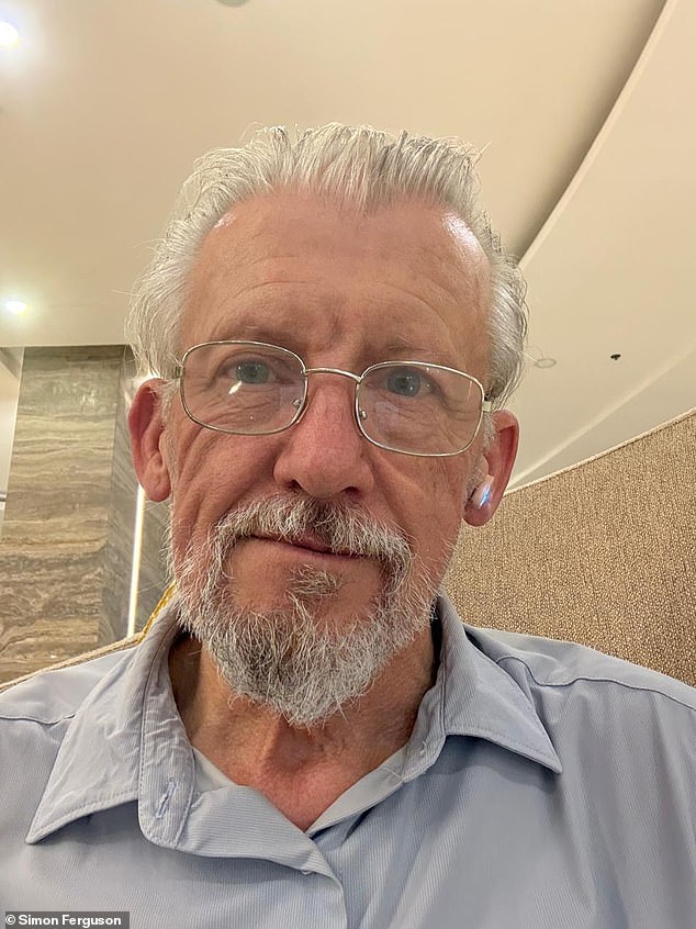 Simon Ferguson (pictured), 64, originally from Mancot, North Wales, has lived in the UAE for around 20 years but says a series of health problems and financial setbacks have left him unable to escape mounting debts