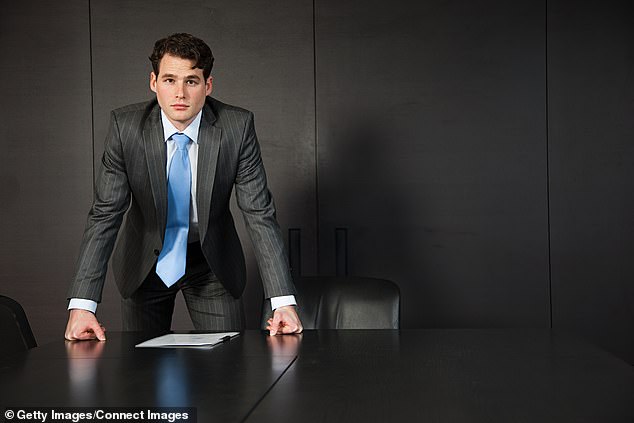 The man, who is in his 30s, said he was the subject of 'little jokes' about looking like an intern before the transplant. A clean-shaven young professional is pictured