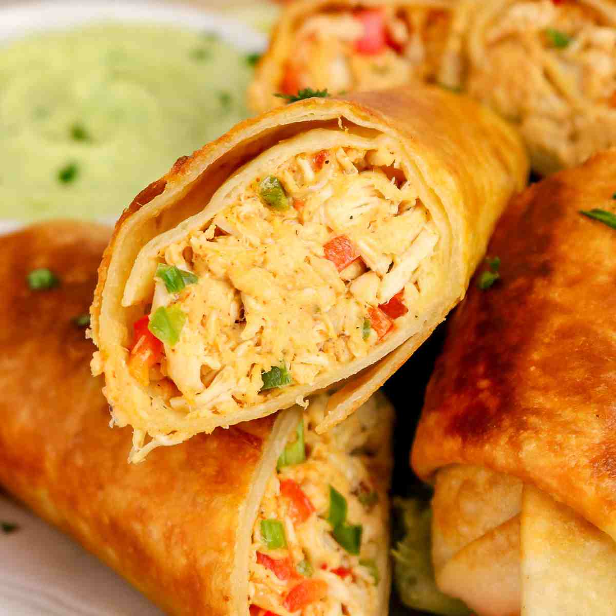 Firecracker chicken wraps