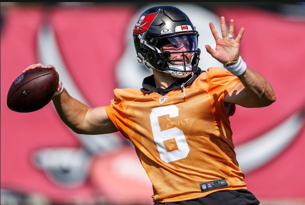 Baker Mayfield, Bucky Irving, and Rueben Bain Jr. find themselves anchoring the Buccaneers' 10 biggest questions ahead of training camp