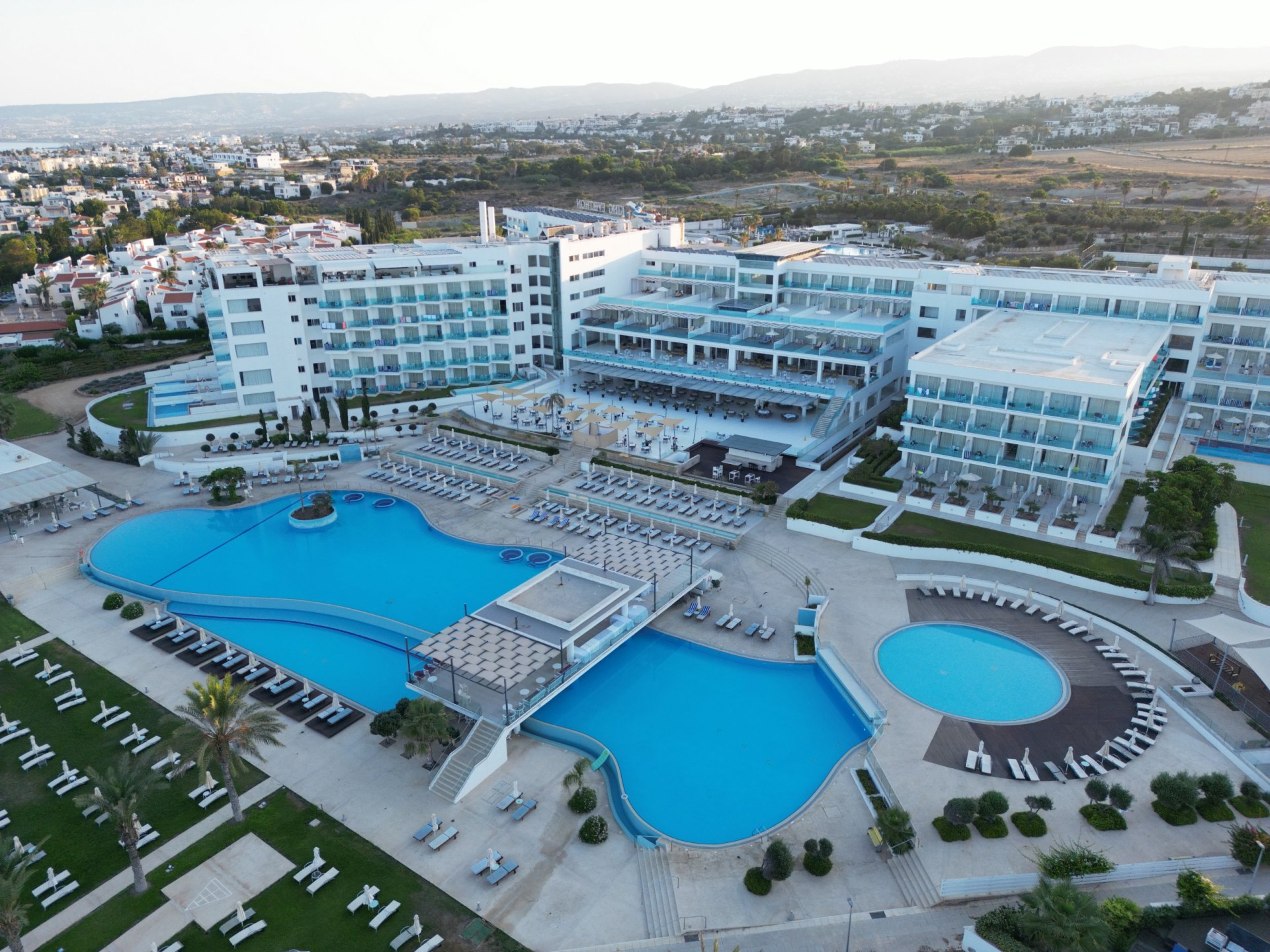The King Evelthon Beach Hotel and Resort in Cyprus where a British two year old tragically fell to his death from a 4th floor window while waiting for the adjacent lift, in the care of his father, at the beginning of their 2 week holiday. See Eirian Prosser Story.