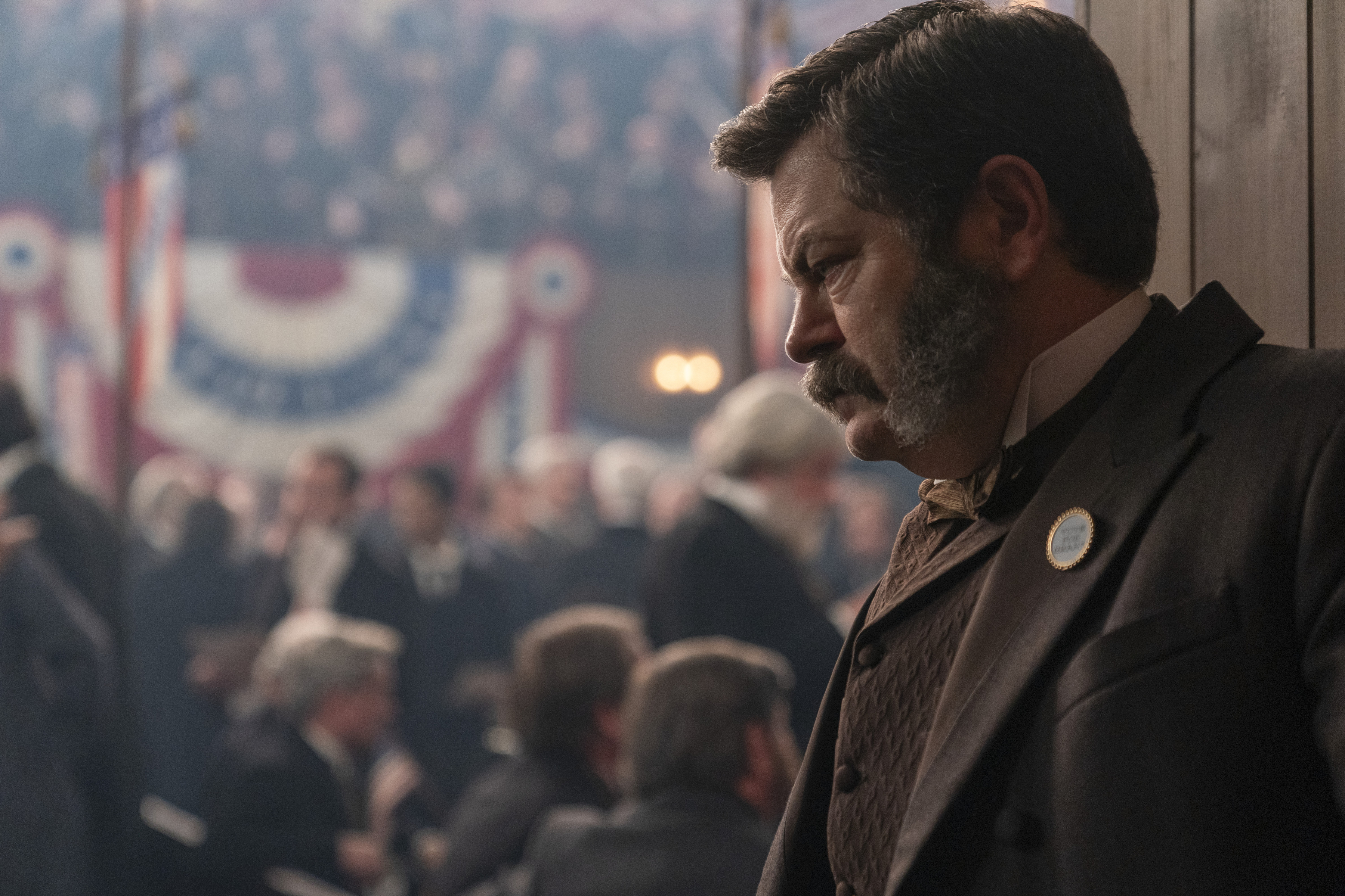 Nick Offerman as Chester A. Arthur in 'Death By Lightning'